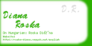 diana roska business card